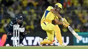 Shivam Dube plays a shot against Gujarat Titans (Getty Images)