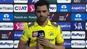 CSK's Deepak in the post-match presentation (Screengrab: X)