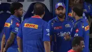 Mumbai Indians skipper Rohit Sharma with team owner Akash Ambani (Screengrab: X)