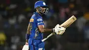 Mumbai Indians' star batter Suryakumar Yadav in this frame. (Getty)