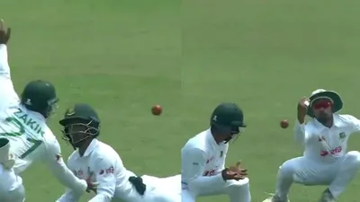 Watch: 3 Bangladeshi fielders fail to hold on Prabath Jayasuriya's dolly catch in comedy of errors during 2nd Test vs Sri Lanka