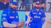 Rohit Sharma gestures crowd to stop booing Hardik Pandya (Screengrab: X)