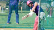 Jos Buttler in nets ahead of RR vs RCB match (credit: Getty Images)