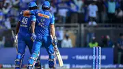 Romario Shepherd and Tim David during clash against Delhi Capitals (Getty Images)