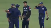 Shubman Gill and Rahul Tewatia's heated exchange with the on-field umpires (Screengrab: X)