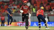 Nitish Kumar Reddy runs between the wickets against Punjab Kings (Getty Images)