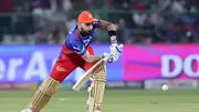 RCB's superstar batter Virat Kohli in this frame. (Getty)