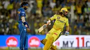 Hardik Pandya (L) and MS Dhoni (R). (PC: Getty). 