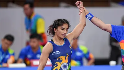 Asian Wrestling Olympic Qualifiers Vinesh Phogat Anshu Malik one win away from securing Paris Olympics quota