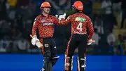 Travis Head and Abhishek Sharma during the clash against Delhi Capitals (Getty Images)