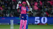 Rajasthan Royals' Yashasvi Jaiswal celebrates his half-century (Getty Images)