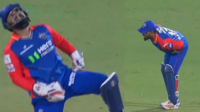 ipl 2024 Rishabh Pant suffers Injury dc captain seen limping vs gt video