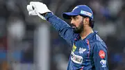 LSG captain KL Rahul in action (Getty Images)