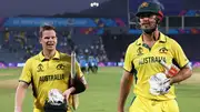 Australia's Steve Smith (left) and Mitchell Marsh in this frame. (Getty)