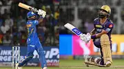 MI skipper Hardik Pandya (left) and KKR captain Shreyas Iyer in this frame. (Getty)