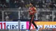 Sunrisers Hyderabad's star pacer T Natarajan In this frame. (Getty)