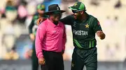 Umpire Nitin Menon with Pakistan pacer Haris Rauf (File Photo: Getty Images)