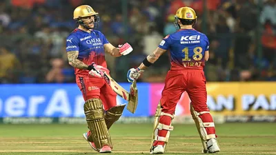 IPL 2024 Points table playoffs race rcb at number 7 gujarat slips to 9 