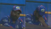 MI opener Rohit Sharma in the dressing room (Screengrab: X)