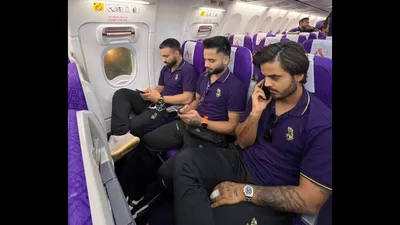 IPL 2024 KKR players could not reach Kolkata had to spend the night varansi due to flight problems