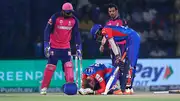 Jake Fraser-McGurk struggling with pain after getting hit by Trent Boult's delivery (Getty Images)