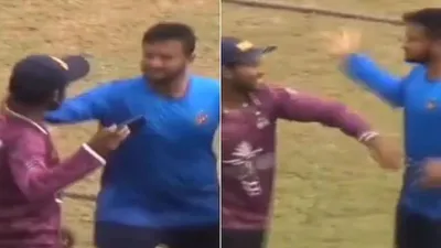 Shakib Al Hasan misbehaves with fan held the fans neck raised his hand to slap someone recorded the entire VIDEO