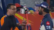 LSG owner Sanjiv Goenka (left) and skipper KL Rahul have a heated exchange after SRH vs LSG's IPL 2024 clash. (Screengrab)