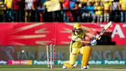 MS Dhoni gets bowled by Harshal Patel (Getty Images)