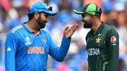 Rohit Sharma and Babar Azam in frame (credit: Getty)