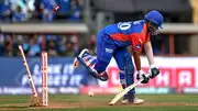 Delhi Capitals' Prithvi Shaw gets bowled (Getty Images)