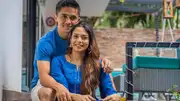 India's football legend Sunil Chhetri alongwith his wife in this frame. (X)