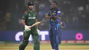 Angelo Mathews teases Shakib Al Hasan with timed-out celebration (Getty Images)