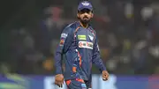 Lucknow Super Giants captain KL Rahul in action (Getty Images)