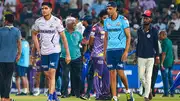 Gujarat Titans captain Shubman Gill and head coach Ashish Nehra at Eden Gardens (Getty Images)