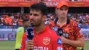 Jitesh Sharma and Pat Cummins at the coin toss (Screengrab: X)