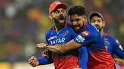 RCB's Virat Kohli (left) and Mohammed Siraj in this frame. (Getty)