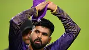 KKR skipper Shreyas Iyer in this frame. (Getty)