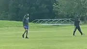 Hardik Pandya training at Slough Warriors Cricket Club