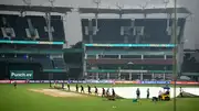 Ground staff covering Chepauk pitch on May 25 (Getty)