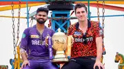 Shreyas Iyer and Pat Cummins in frame (Twitter)