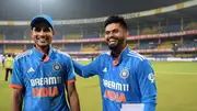 India's star batters Shubman Gill (left) and Shreyas Iyer in this frame. (Getty) 