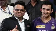 BCCI secretary Jay Shah with KKR mentor Gautam Gambhir (Getty Images)