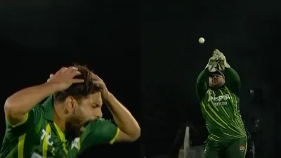 WATCH- Angry Haris Rauf screams as Azam drops dolly catch of Will Jacks in 4th T20I