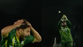 WATCH- Angry Haris Rauf screams as Azam Khan drops dolly catch of Will Jacks in 4th T20I