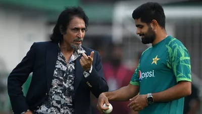 T20 WC : 'पाकिस्तान टीम का सत्यानाश...', इंग्लैंड से हार पर भड़के पूर्व PCB चेयरमैन रमीज राजा, बाबर आजम की सेना को जमकर कोसा  - pakistan team ka satyanash ramiz raja slammed babar azam team before T20 World Cup 2024 IND vs PAK