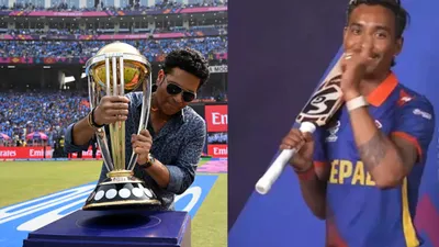 T20 World Cup 2024 : 'मुझे सचिन तेंदुलकर जैसा बनना है', टी20 वर्ल्ड कप 2024 से पहले इस खिलाड़ी ने भरी हुंकार, कही अपने दिल की बात   - i want to be like sachin tendulkar nepal player sompal kami talk about his jersey numebr before T20 World Cup 2024