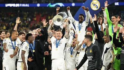 Real Madrid beat Borussia Dortmund to win record-extending 15th Champions League title as Toni Kroos hangs his boots in style