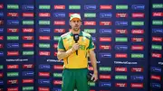 Anrich Nortje during the post-match presentation ceremony (Getty Images)