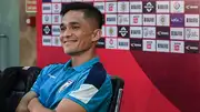 Sunil Chhetri in the press conference (Getty Images)