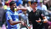 India's Rohan Bopanna (left) and Australia's Matthew Ebden in this frame. (Getty)